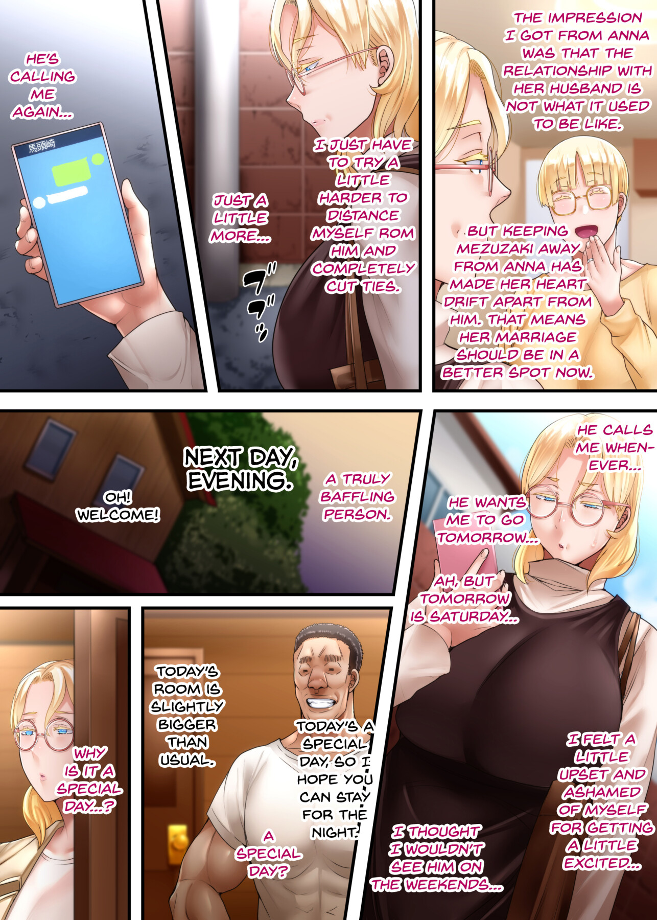Hentai Manga Comic-My newlywed wife from overseas got down on her knees and begged me to have sex with another man --Chapter 2-34